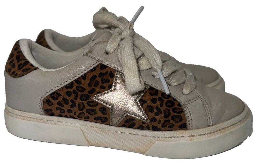Art Class Kaitlyn Court Sneakers Toddler Girls Size 13 Leopard Star Lace Up